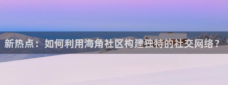 海角社区最：新热点：如何利用海角社区构建独特的社交网络？